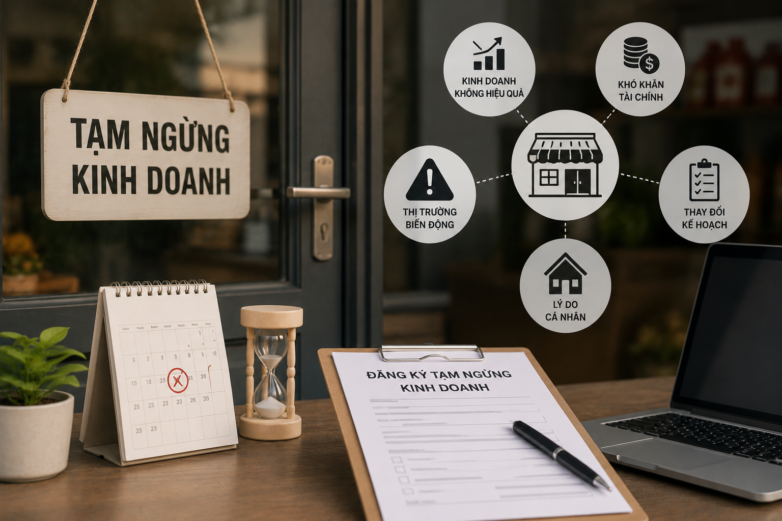 hộ kinh doanh phải đăng ký tạm ngừng kinh doanh
