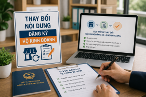 Thay đổi nội dung đăng ký hộ kinh doanh
