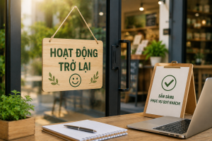 thông báo hoạt động trở lại trước thời hạn
