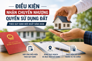 Điều kiện nhận chuyển nhượng quyền sử dụng đất theo quy định mới nhất năm 2026